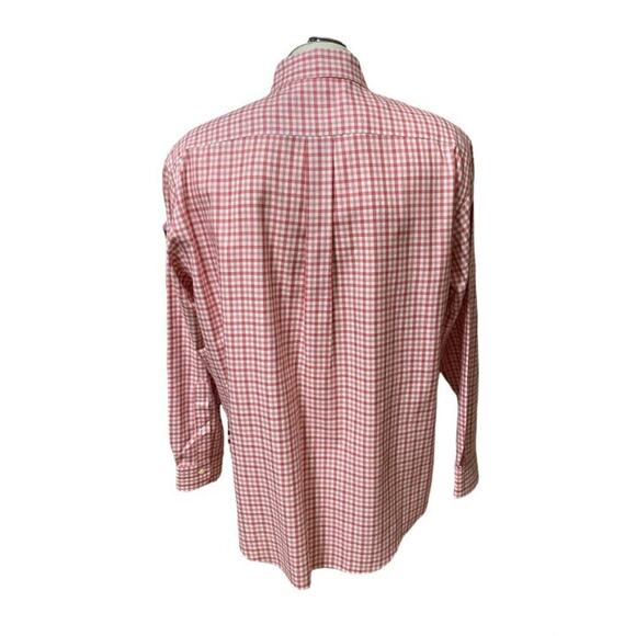 Brooks Brothers 346 Men's Rose Plaid Long Sleeve Button Down Shirt Size Large - Picture 2 of 4